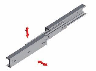 Telescopic Rail DN Set screw* C 0ax 25 80 80 25 H Length L H * Remove the set screw to reach all the fi xing holes. See also assembly instructions on page TR-41f. Fig.