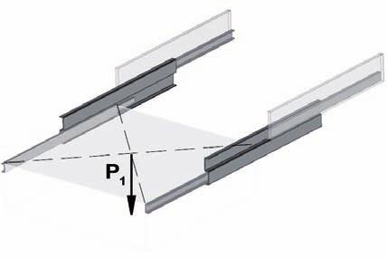 4 Technical instructions Technical instructions Telescopic rail selection Selecting the suitable telescopic rail should be done based on the load and the maximum permissible defl ection in the