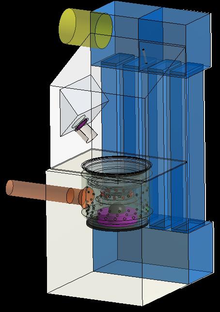 Case study II CFD model of a 15 KW pellet boiler α Flue gas outlet