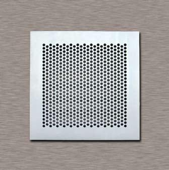3.20 SECURITY model: AMPSG MAXIMUM SECURITY PERFORATED GRILLE ISO 9001 CERTIFIED COMPANY CONSTRUCTION: Frame: Resistant steel sheet of 4.5 mm thick with welded corners. Perforated Panel: 4.