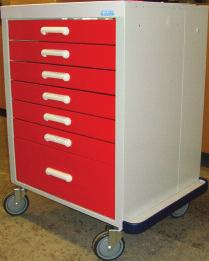 STORAGE AND DRESSING The Medisco MST-1 Storage Trolley is fitted with the high security rear slam lock. MST-1 Storage Trolley 6 x 3 inch drawers 1 x 7.