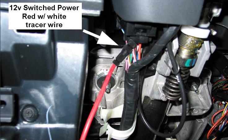 Once the switch is installed, attach the ground wire to a good metal ground under the dash, or to ground terminal located on