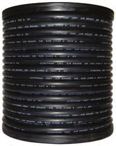 TUBING HOSE AIR BRAKE HOSE The uniform design consists of interwoven spirals providing greater flexibility and improved twist resistance compared to other spiral designs Layers of the hose wall are