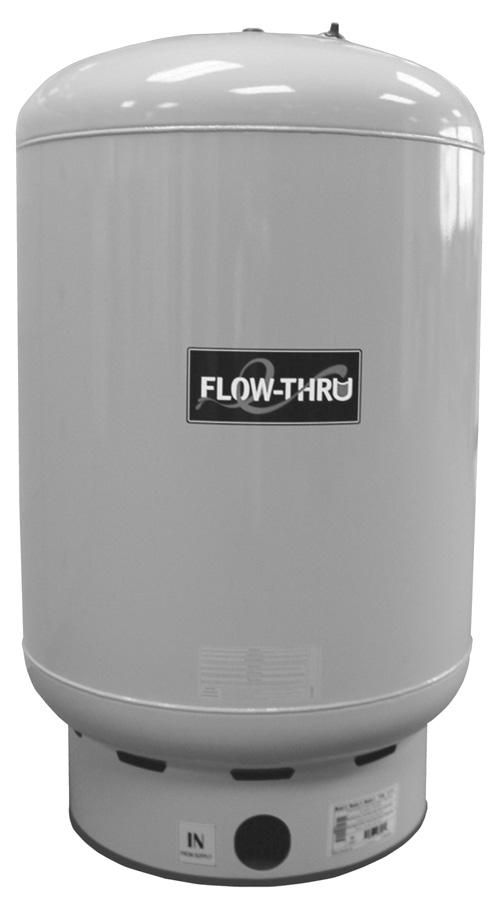 Flow-Thru Expansion Tanks FT 66, FT 144 & FT 266 Available by special order. These new tanks include the controlled action diaphragm that makes Flexcon tanks the industry s best.