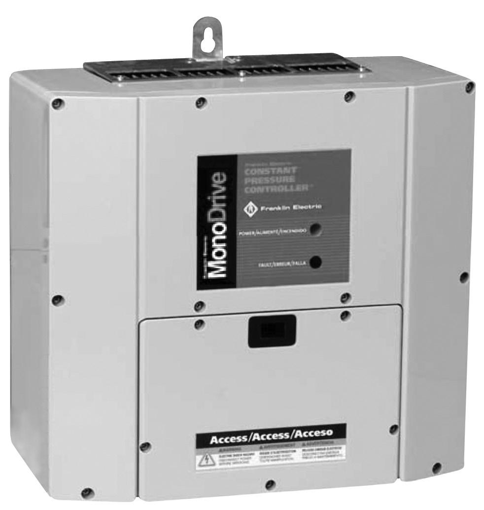 MonoDrive & MonoDriveXT Designed to handle single-phase three-wire pumping systems up to 2 hp, MonoDrive and MonoDriveXT is the industry s only constant pressure system to offer outdoor rated NEMA 4