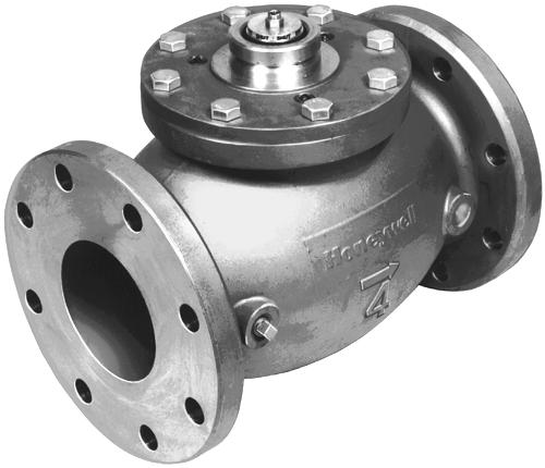 V5055B Valve has a characterized guide and in combination with the V4055, V406, and V9055 Fluid Power Actuators, provides slow-opening, hi-lo-off, and modulating functions respectively.