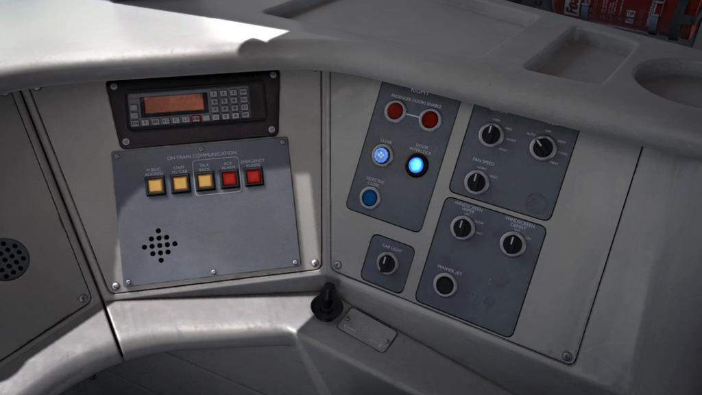 Cab Layout (Desk Continued) 1 3 4 2 7 6 5 1. Cab Secure Radio (GSM-R in newer cabs) 2.