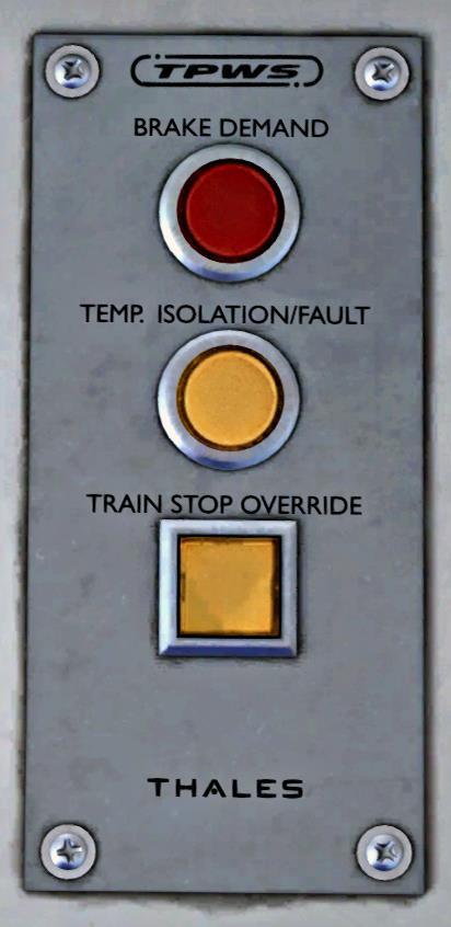 Train Protection & Warning System Brake Demand Indicator The indicator has three states: OFF: The TPWS is not causing a brake application.