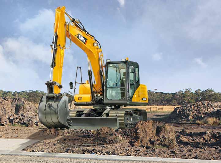 hydraulic excavator SY135C Components hydraulic excavator SY135C maintenance Top PerformeR in all conditions. A STRUCTURE THAT KEEPS ALL PROMISES.