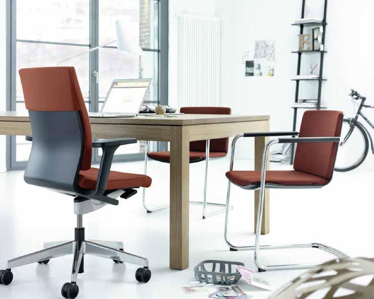 (2/3) Neos cantilever chair. Appealing. Attractive. Versatile. The cantilever models complement the Neos task chairs perfectly.