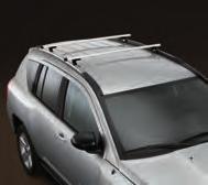 Tough thermoplastic carrier keeps your cargo dry and secure. Attaches to standard equipment cross rails or Sport Utility Bars.. ROOF TOP CARGO CARRIER.