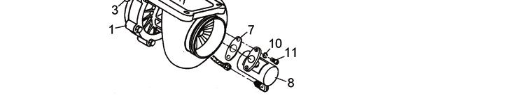 11. Assemble and attach the hose (15) (Figure 4-2) to the right oil reservoir (9) from the connecting tee (18). 12.