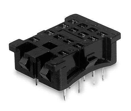 Miniature Relay PT (Continued) PT sockets for PCB mount and with solder terminals PT 78 600, socket with solder terminals, 4-pole F0132-A Chassis cut-out PT 78 602, PT 78 603, PT 78604, socket with