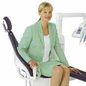 Practical, slim and distinctive looking, the Planmeca chair is designed for maximum patient comfort, including optimum lumbar and elbow support, and easy entry and exit.
