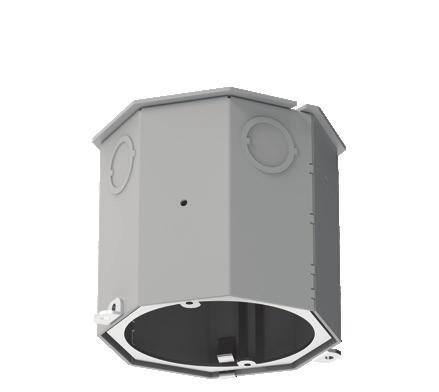 PRODUCT SPECIFICATIONS Frame-in Kit JUNCTION BOX: Metallic outlet box certified UL514A up to 2 hour fire rating.