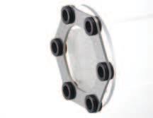 Two types of couplings, either a high-rigidity type with one element or a high-flexibility type with two elements using a spacer, can be selected respectively.
