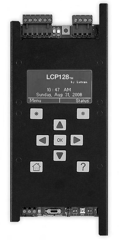 LCP128T Controller 369-642a 2 06.04.12 Overview Lighting control may be automated by using the astronomical time clock integrated into the LCP128T controller.