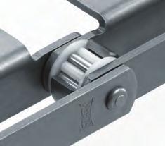 wear between bushing and roller that afflicts standard conveyor
