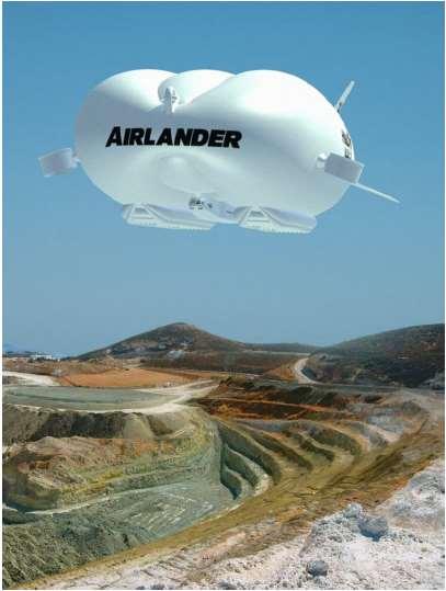 AIRLANDER: NO MORE ROADS TO MINES IN REMOTE LOCATIONS 1/2 90% of the planning permission challenges are linked to the environmental impact of the access infrastructure.