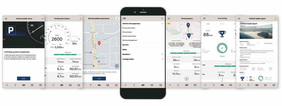 Auto Link helps you keep a check on your vehicle health, monitor driving pattern, manage parking, get road