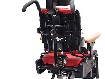 To adjust backrest angle, squeeze white backrest angle lever and move backrest forward or backward to desired angle, then release lever (see Figure 8a).