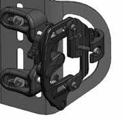 Be sure to manually rotate the lock components and tug the back shell forward to verify that it is secure.