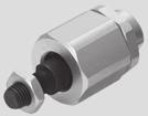 Self-aligning rod couplers FK Self-aligning rod coupler FK 1 self-aligning rod coupler, 1 hex nut to DIN 439 Galvanised steel Free of copper and PTFE Angular compensation Radial compensation of