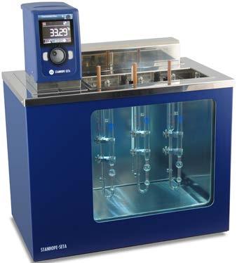 Laboratory instruments for quality control, analysis and calibration KV-6 Viscometer Bath (84200-2) ASTM D445 Up to 6 viscometer tubes 50 litre oil/water bath Temperature stability ±0.002 at 40 C, ±0.