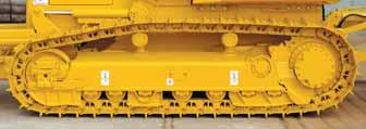 C RAWLER DOZER NEW-DESIGN UNDERCARRIAGE Low drive undercarriage Komatsu s low-drive undercarriage design is extraordinarily tough and offers excellent grading performance and