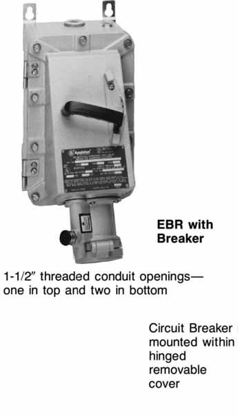 Cover. 600V A.C. Max. Grounding thru Extra Pole and Shell. Pressure Wire Terminals. EBRH Receptacles with Disconnect Switch U.S. Patent No.