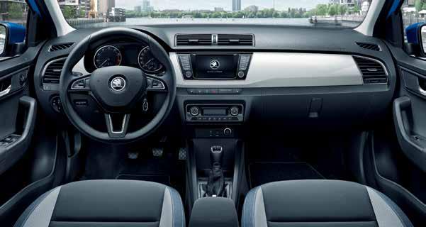 AMBITION SPECIFICATION IN ADDITION TO ACTIVE The Ambition version interior includes decorative chrome elements such as door handles,