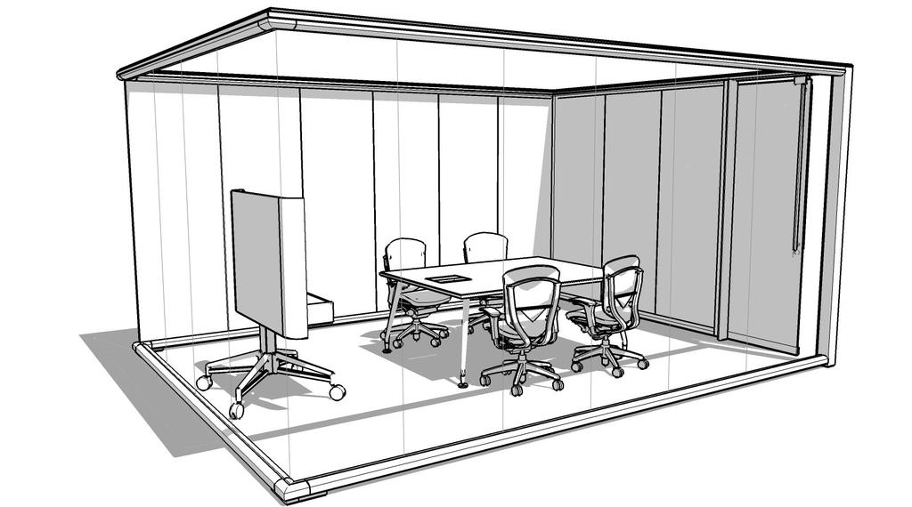 CLUBtalk typicals (continued) small meeting room, CLUBtalk mobile cart, lounge or task height Task height CLUBtalk Mobile Cart without Tek Box and CLUBtalk table 115 115 115 One Small Mobile Cart