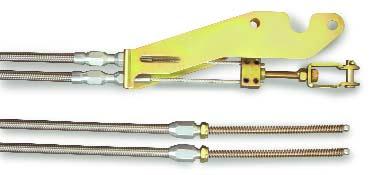 Transmount Emergency Brake Cables EC-80THT Stainless Housing Transmount cable kit is designed for use with Lokar s Transmount Emergency Hand Brake and includes bracket