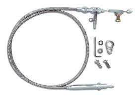Stainless Steel Hi-Tech Kickdown Kits Hi-Tech TH-350 Kickdown Kit Lokar s "U-Cut-to-Fit" braided stainless Teflon-lined cable is designed with a specially extruded liner for extended life of the