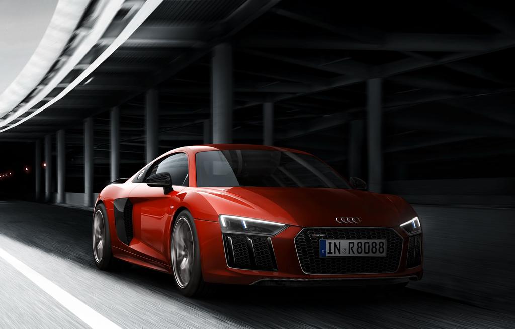 The Audi R8. Muscular, powerful ad advaced, the Audi R8 is pure Vorsprug durch Techik. It s the ultimate Audi performace car.