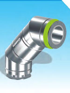 A Insulated (three-layer) flue components with flanges IZO. IM.