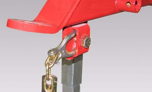 Assembly - 3" Backsaver Auger Safety Chain Installation Figure 04 Hydraulic Hose Holder Installation Figure 06 B-0746 Install the safety chain loop (Item )