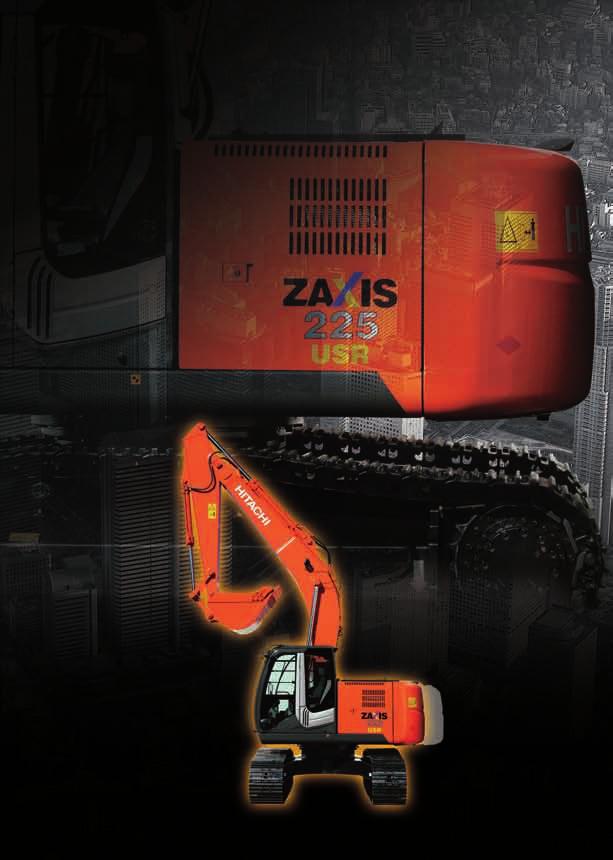 Boosted Productivity More production, less fuel consumption Short rear-end swing makes possible efficient operations in various confined worksites.