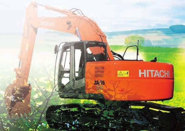 Safety Features Ensuring the safety of the operator and other workers on the jobsite is an important concern for HITACHI.