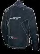 Dual enduro jacket features: Water resistant fabrics