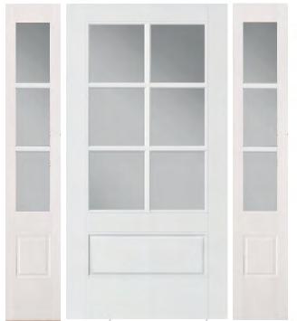 Vistagrande Entry Doors 3/4 glass 6lt sdl low-e fg 3/0x6/8 712