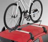 ProRide bike carrier Once the bike is resting on the frame holder, all further adjustment and securing is carried out at roof height by means of the singlehanded rotary knob.