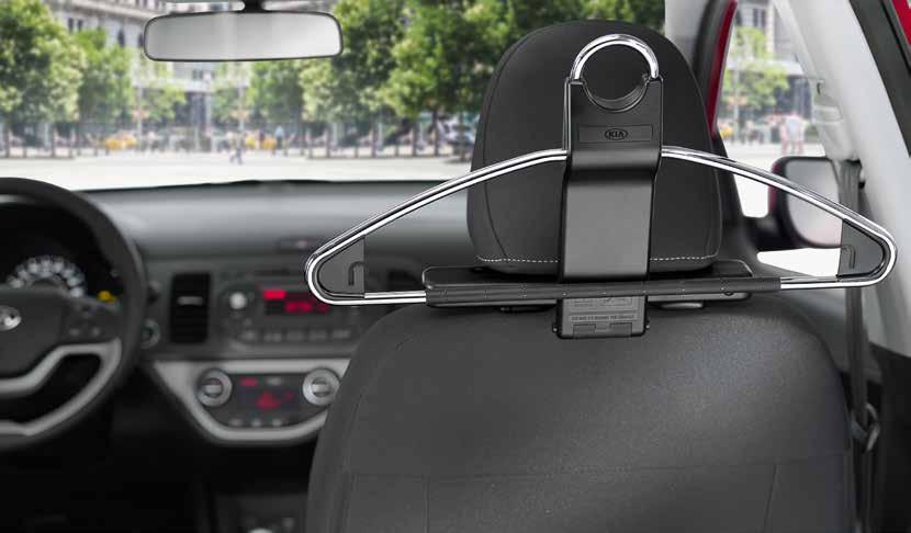 COMFORT COMFORT Feel more at ease. Upgrade your Picanto with accessories that help keep you and your passengers happy and relaxed on every journey.