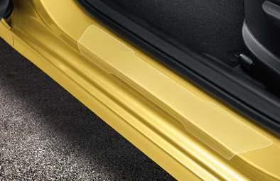 H8120ADE50 (for vehicles with luggage undertray) H8120ADE60 (for vehicles without luggage undertray) 3. Door sill protection foils, transparent.