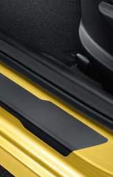 Door sill protection foil, black. Driver and passenger feet can cause everyday wear and tear to your door sills over time.