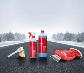 The 3-step treatment ensures long-lasting protection. 1. 2. 5. Winter car care kit.