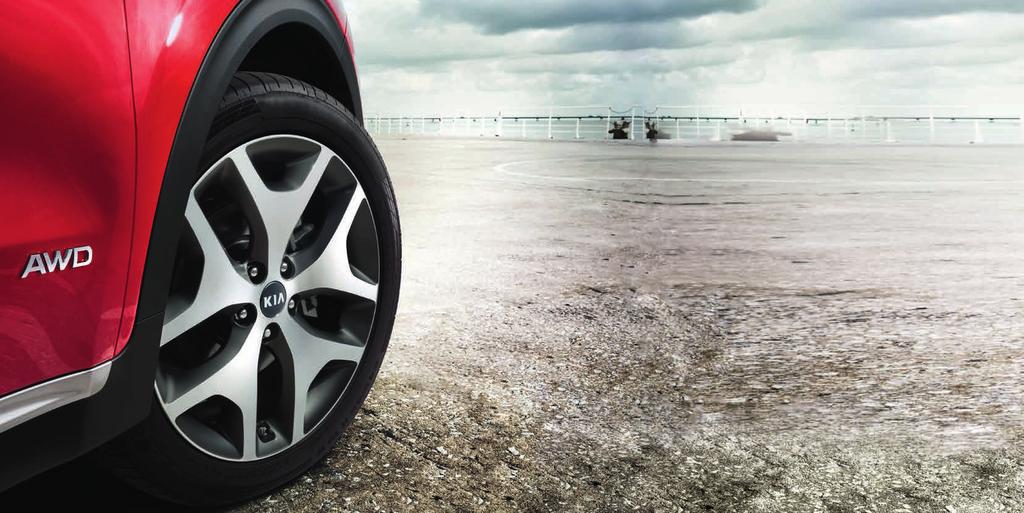 An extra touch of dynamism WHEELS Nothing transforms the appearance of your new Sportage