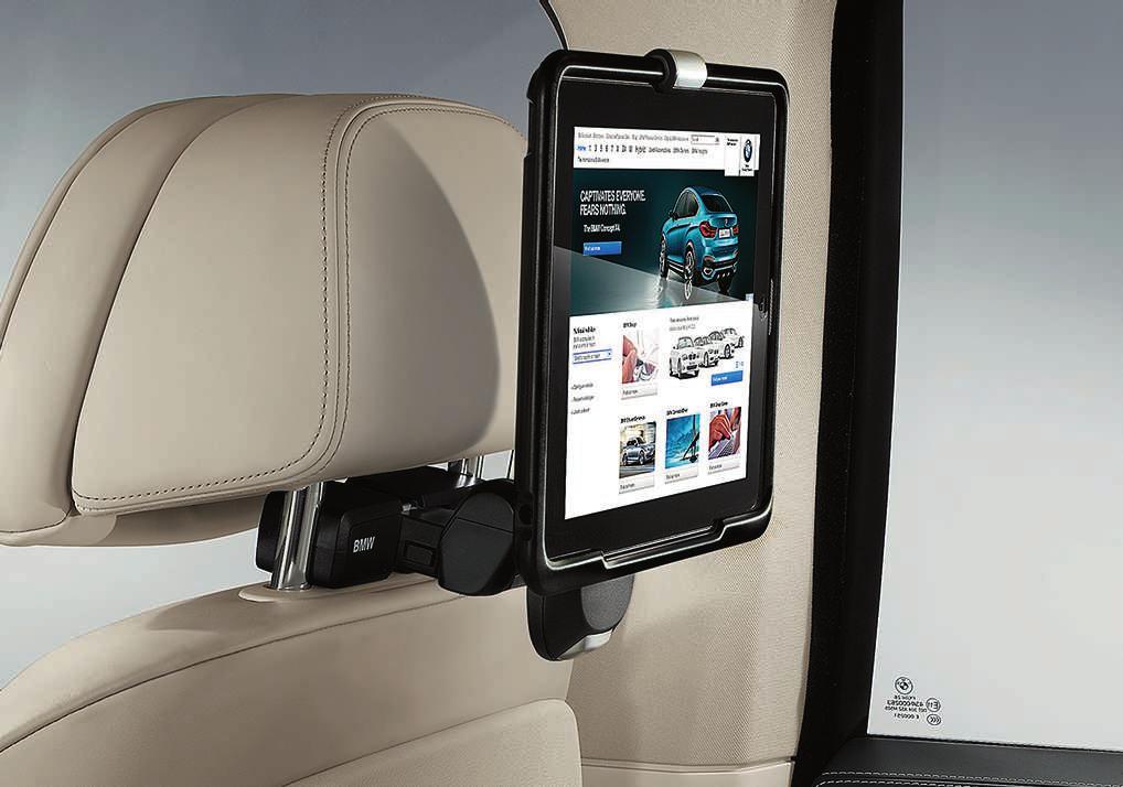 Communication & Information ON THE MOVE BUT STILL STATE OF THE ART. GENUINE BMW COMMUNICATION & INFORMATION ACCESSORIES.