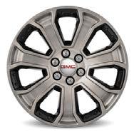 10 X X 22 Inch Wheel - 7-Spoke Silver Painted with Black Inserts (CK164) - RX1 Personalize your Yukon XL with these 22-Inch Silver Painted with Black Insert Accessory Wheels.