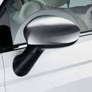 71807487 SIDE MIRROR COVERS WRAPPED IN MICRO CARBON BLACK Set of 2 for left and right side.
